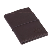 Dickies Centre Cross leather card holder brown