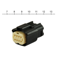 NAMZ, Molex MX-150 connector. Black, plug, 8-pin