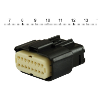 NAMZ, Molex MX-150 connector. Black, plug, 16-pin