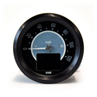 MMB 48mm electronic speedometer Target 120mph black