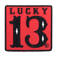 Lucky 13 Red Square patch