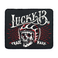Lucky 13 Skull patch black