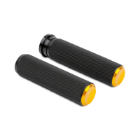Arlen Ness Knurled Fusion rubber grips gold