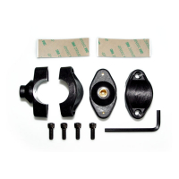 NC, 1-1/4" (31mm) Quickset handlebar mount kit. Black
