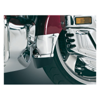 Kuryakyn front fender extension with mud flap, chrome