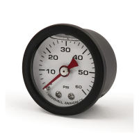 Marshall oil pressure gauge, 0-60 PSI. Black housing