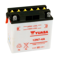 Yuasa, 12V lead-acid battery. 7Ah
