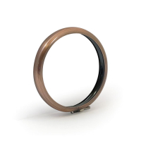 Bates style headlamp trim ring. 4-1/2". Copper plated