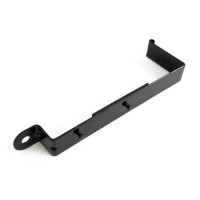 Battery hold down strap. Black steel
