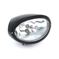 Iowa oval headlamp black