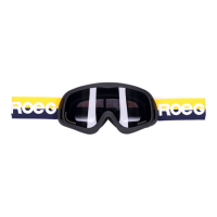 Roeg Peruna Yellow Stripe goggle black and yellow/blue strap