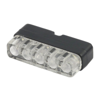 Mini LED license plate light, black with bracket. ECE appr.