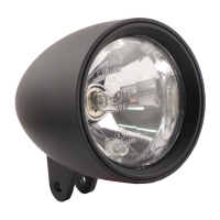 Classic III 4-1/2" HS1 headlamp. Bottom mount. Black