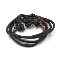 Handlebar switch & wiring kit. Radio. LED. Black