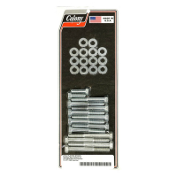 Colony, Sportster rocker box bolt kit. Hex, zinc