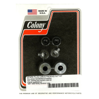 Colony, spark plug cable packing nut kit