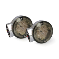 86-up style FL LED turn signals. Front. Chrome