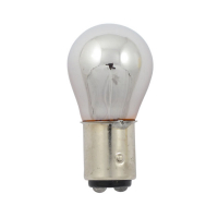 Kuryakyn, light bulb #1157. 12V 21/5W. Amber glass/chrome