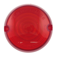 Chris Products, 3" Bullet FX, XL turn signal lens. Red