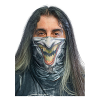 Lethal Threat Jester Face tube mask black