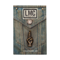 Loser Machine LMC good luck pin anitque brass