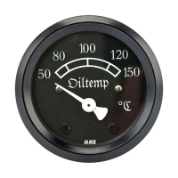 MMB 48mm Ultra Mini oil temperature gauge classic black