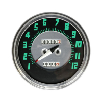 FL speedometer, '48-61 face', green. 1:1 MPH