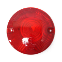 Replacement turn signal lens. Flat lens. Red