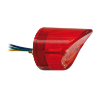 L.E.D. SHARKNOSE TAILLIGHT, RED LENS
