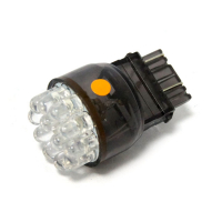 LED wedge turn signal bulb #3157 base. Amber light