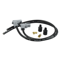 Taylor, 9mm Fire Power universal spark plug cables. Black