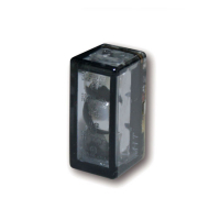 Cube-V mini LED taillight. Horizontal. Smoke lens