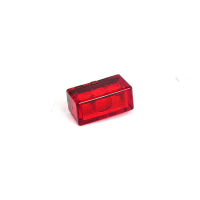 Cube-V mini LED taillight. Vertical. Red lens