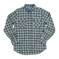 Biltwell Pacific flannel shirt grey/agave/black
