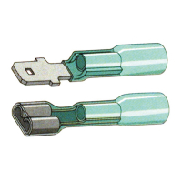 Standard Co, Slide-on terminal connectors 1/4". Blue