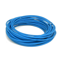 Classic cloth covered wiring, 25ft. roll. Blue
