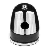Performance Machine, ignition switch cover Scallop. Black CC