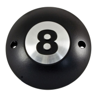 HKC point cover 2-hole. Eight Ball, black