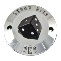 HKC point cover 2-hole. Lucky Dice, polished