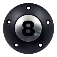 HKC point cover 5-hole. Eight Ball, black