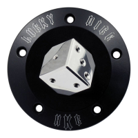 HKC point cover 5-hole. Lucky Dice, black