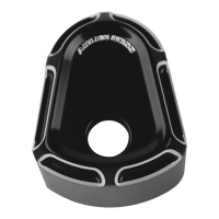 Arlen Ness, ignition switch cover Beveled. Black CC