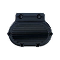 Transmission end cover ribbed, cable clutch. Black