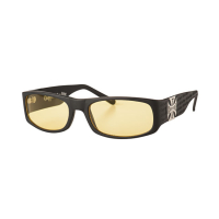 WCC Gangscript sunglasses matte black/yellow