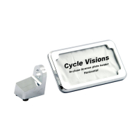 Cycle Visions Inclose license plate holder vertical. Chrome