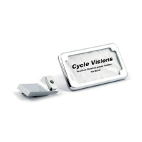 Cycle Visions Inclose license plate holder vertical. Chrome