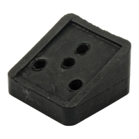 CPV, rubber mount block for license plate holder
