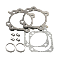 S&S, cylinder head/base & exhaust gasket kit. 4-1/8" bore
