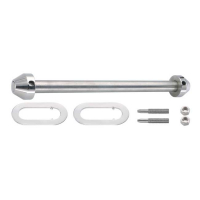 Hells Kitchen Choppers, stainless wheel axle kit. 25.6cm