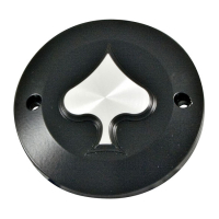 HKC point cover 2-hole. Spade, black